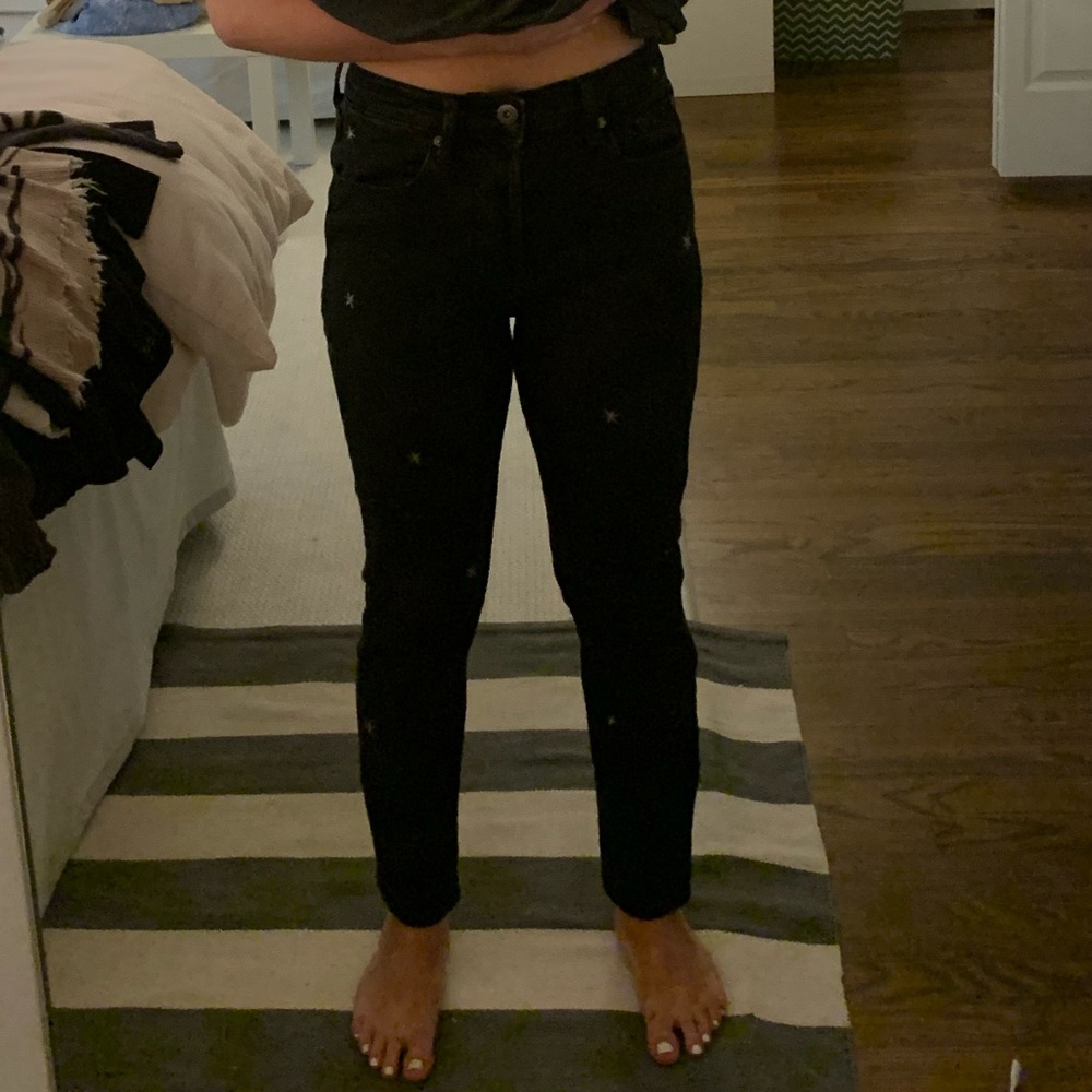 High Rise Black Pistola Star Jeans